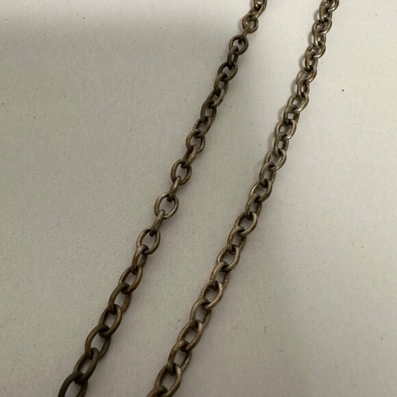 MCM Stlye Silver Tone Atomic Atom Agate On Chain Artsy Wearable Art - Picture 4 of 8